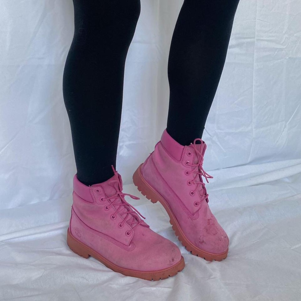 Pink Timberland Boots 💓